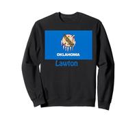 Lawton Oklahoma USA State Flag Souvenir Sweatshirt