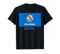 Lawton Oklahoma USA State Flag Souvenir T-Shirt