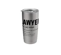 Lawyer 1. Knows About Law and Stuff 2. Never Wrong Stainless Steel Insulated Tumbler