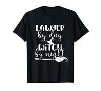 Lawyer By Day Witch By Night Halloween Witchcraft Attorney T-Shirt