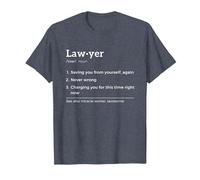 Lawyer Definition Funny T-Shirt, Men, Heather Blue, Medium