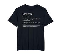 Lawyer Definition Funny T-Shirt, Men's Big and Tall, Black, 6X Tall