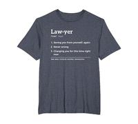 Lawyer Definition Funny T-Shirt, Men's Big and Tall, Heather Blue, 2X Tall