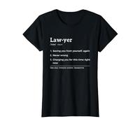 Lawyer Definition Funny T-Shirt, Women, Black, Medium