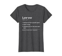 Lawyer Definition Funny T-Shirt, Women, Dark Heather Grey, Medium