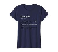 Lawyer Definition Funny T-Shirt, Women, Navy Blue, Medium