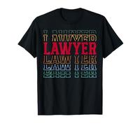 Lawyer Funny Retro Layered Text Legal Men Women T-Shirt