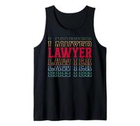 Lawyer Funny Retro Layered Text Legal Men Women Tank Top