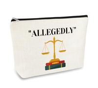 Lawyer Gifts for Women Makeup Bag Law School Graduation Gifts Allegedly Cosmetic Bag Pouch Future Lawyer Gift Birthday Appreciation Gift for Attorney Legal Practitioner Law Prosecutor Women in Law