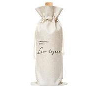 Lawyer Graduation Wine Gift Bag, Pairs Well With a Law Degree Graduation Gift Wine Bag for J.D. Law School Graduation, Bar Exam Gift, Law Student, 1 Pc Burlap Wine Bottle Cover Bag (f11)
