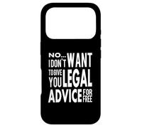 Lawyer - No Free Legal Advice Case for iPhone 17 Pro