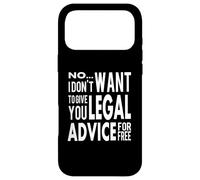 Lawyer - No Free Legal Advice Case for iPhone 17 Pro Max