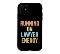 Lawyer Running On Lawyer Energy Courtroom Litigation Case for iPhone 11
