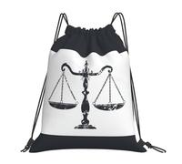 Lawyer Scales Of Judge Art Unisex Swimming Bag Waterproof Drawstring Bag Large String Backpack For Yoga Climbing Swim