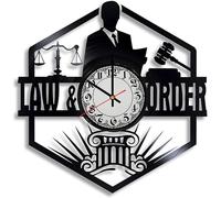 Lawyer Vinyl Wall Clock, Gavel Christmas Ornaments, Law Enforcement Christmas Decor, Law School Xmas Gift, Attorney, Justice Judge