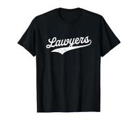 Lawyers - Retro Collegiate Nostalgic Sports University Style Value Graphic T-Shirt, Men, Black, XL