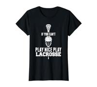 LAX Game Can't Play Nice Play Lacrosse Apparel Goat Lacrosse Value Graphic T-Shirt