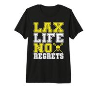 Lax Life no Regrets Lacrosse Premium T-Shirt
