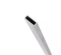 LAXALO 10mm 6063 AL Alloy Square Tubes Easy to Weld, Length 495mm Rectangular Profiles for Equipment Accessories 2pcs(10x20x1mm)