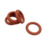 LAXALO 10pcs 1.5/2/3/4mm Wire Diameter VMQ Round Silicone O-Rings, Red Rings Gaskets OD 5 to 80mm(7MM*1.5MM)