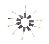 LAXALO 10PCS Graphite Brushes Set for Motor, Carbon Brushes Tight Copper Wire for Electric Hammer Drill Angle Grinder(15x8x5mm)