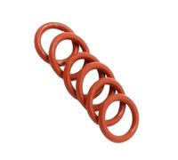 LAXALO 10pcs Round Shape VMQ Seal Gaskets High Temp Resistance, Thickness 1mm Silicone Rubber O Rings for Machine(9mm x 7mm)