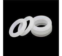 LAXALO 10Pcs White Silicone Wire Diameter 5mm Washers, Round O Shape VMQ Silicone Rings OD 15mm to 155mm(65mmx55mm)