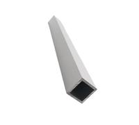LAXALO 1pc 6063 Aluminum Alloy Square Tube 100/250/500mm, Wall Thickness 1-5mm Rectangular Pipe Aluminium Tube(100X50X50X5MM)