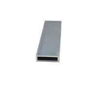 LAXALO 1pc 6063 Aluminum Alloy Square Tube 100/250/500mm, Wall Thickness 1-5mm Rectangular Pipe Aluminium Tube(100X25X50X2MM)