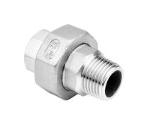 LAXALO 1pc BSP Male to Female Thread Screw Union, SS304 DN8-DN50 Water Pipe Fitting Loose Joint Connector(2inches)