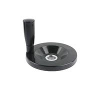 LAXALO 1pc Hand Wheel Key Groove 4mm 3mm Handle Folded, Non Folded Machine Hand Shake Wheel 100x18mm(100x18x4.0mm)