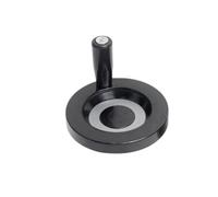 LAXALO 1pc Rear Ripple Hand Wheel Top Thread Type M5 M6, Lathe Milling Machine Handwheel with Revolving Handle(80mmX10mmxM5)