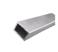 LAXALO 245/500mm Aluminum Square Tube Profile 6063, Square Pipe Face Smooth for Building Material 1pc(500X50X60X3MM)