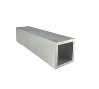 LAXALO 245mm AL Square Pipe Profile Easy to Process, Wall Thickness 1-3mm Rectangular Aluminum Alloy Tube 1pc(15x15x2mm)
