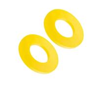 LAXALO 2pcs Protector Rubber Ring Bushings, Shock-Absorbers Pad Bushing for Car Hood Seal Front Bearing Top Dia 40mm(Yellow)
