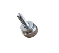 LAXALO 2pcs Stainless Steel Knurled Screw M5 M6, Anti-loosening Hand Tighten Thumb Screw for Sports Equipment(M5X37mm)