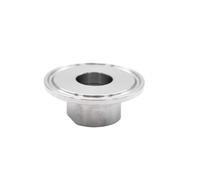 LAXALO 304/316L Steel Tri Clamp Female Threaded Straight Connector, Female Sanitary Straight Pipe Adapter 1pc(White,64MM*1/2INCH)
