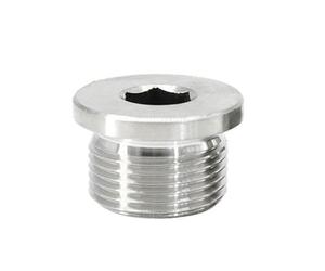 LAXALO 304 Stainless Steel ED Nut Hex Socket Flange Plug, M8-M36 Precision Seal Pipe Oil Plug 1pc(M36x1.5)