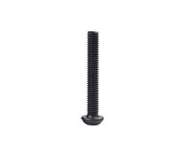 LAXALO 50pcs Hex Socket Screws Round for Furniture Decoration, 4mm-30mm High Strength Black Button Head Allen Screw(12MM*M2)