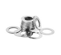 LAXALO 50PCS Ultra-Thin Precision Shim Washers Stainless Steel, 0.1mm Adjusting Gaskets M2x5-M40x50(M6x8mm)