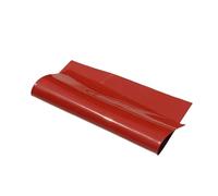 LAXALO Black Red Clear Silicone Rubber Board, 500mmx500mm Window Silicone Membrane Lightweight 1pc(Red,500x500x2mm)