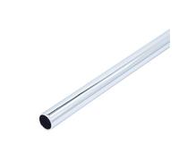LAXALO Chrome-Plated Polished Finish Rigid Pipe, 450mm Length Water Cooling All-Metal Brass Hard Tube 14mm OD 1pc