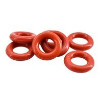 LAXALO Sealing Water Resistance VMQ Rubber Rings, 1mm 1.5mm 2mm 3.1mm Red Silicone VMQ O Ring Washers Gasket 100pcs(15mmx2mm)