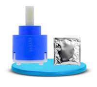 LAXARA® | Universal Ceramic Cartridge 35mm 121894 + Faucet Grease - For High Pressure Kitchen Faucets | (121894+Faucet Grease)