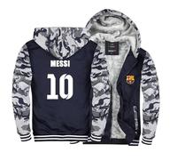 LAXES Men's Hoodies Pullover,Hooded Top MESSI Logo Casual Hoodie with Pockets,Sweatshirt Jackets,Mens Zipped Hoodie,Present Christmas-Blue and Camouflage||L