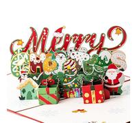 LAXISCREED Pop Up 3D Christmas Cards with Envelopes, 2025 Upgraded Holiday Greeting Cards, 6" x 8" Christmas Surprise Cards with Message Notes - Perfect for Family, Friends, Kids & Loved Ones