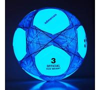 Laxnako Sports Traditional Light Up Football Glow in The Dark Football Youth and Adult Soccer Balls for Night Games -Size 3/4/5 - Official Size & Weight-Size-3