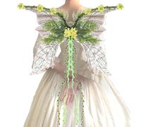laxreheye Adult Fairy Wings Glitter Wings Costume Accessories for Women Girls Stage Performance Festival Halloween Christmas Garden Party
