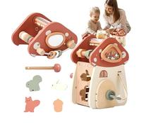 laxreheye Assorted Shape Toy, Early Learning Shape Match - Wooden Shape Sorting Toy for Improving Fine Motor Skills, Music Play, Educational Toy
