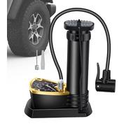 laxreheye Bicycle Foot Pump, Lightweight Tyre Pump with Pressure Gauge, Compact Bicycle Tyre Pump for Motorcycle, Electric Car, Scooter, Sedan, Pickup, Inflatable Toys
